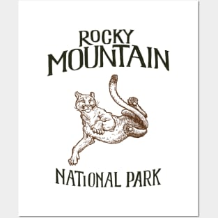 Rocky Mountain National Park: Falling Mountain Lion Posters and Art